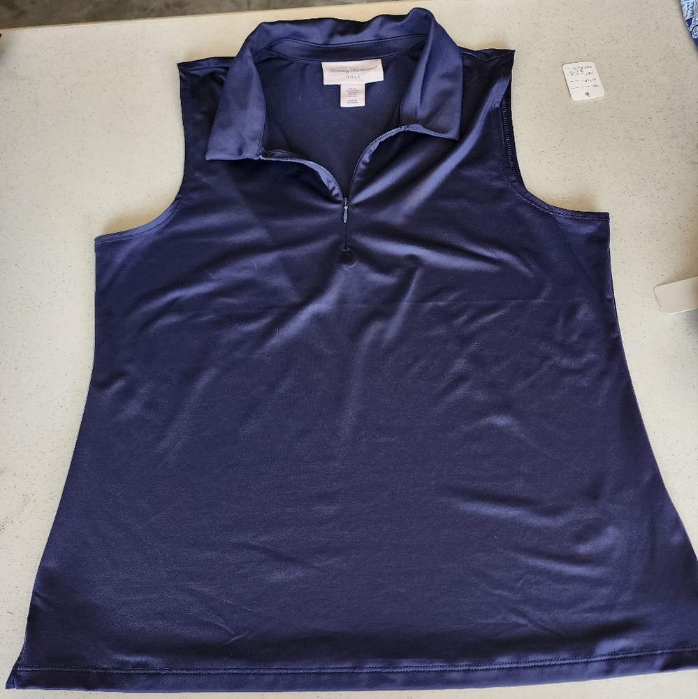 Stylish Navy Blue Sleeveless Top